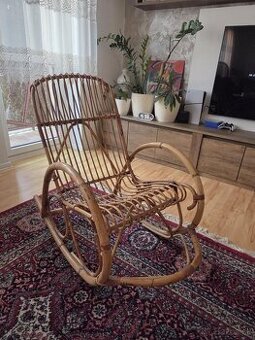 Štýlové ratanové hojdacie kreslo – Boho & Vintage štýl
