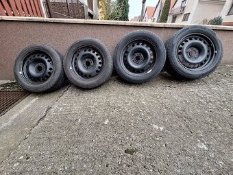 Plechové disky a zimné pneumatiky na Opel Meriva B
