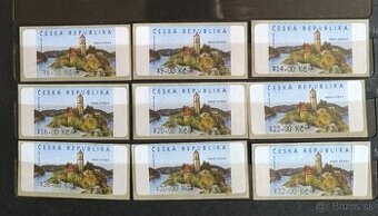 Poštové známky ČR - hrad Zvíkov