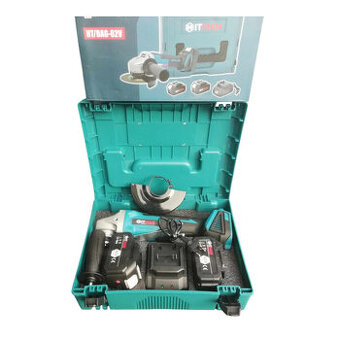 Akumulátorová uhlová brúska 62V. 2x 4000 mAh batérie