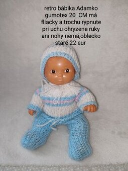 Retro Bábika gumotex Adam