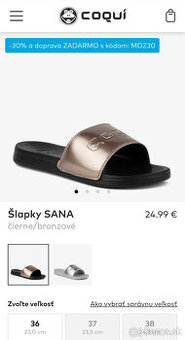 Predám dámske šľapky značky Coqui