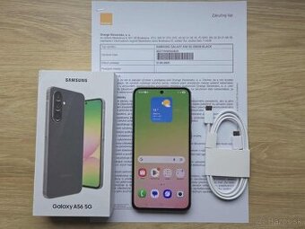 Samsung Galaxy A56 5G 8GB/256gb, cierny , v zaruke