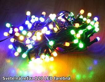 Svetelna retaz 120 LED 9m farebna