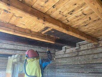 Pieskovanie dreva, dreveníc, zrubov a drevených stropov