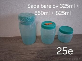 Sada barelov 825ml + 550ml + 325ml tupperware