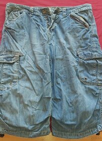 Pánske rifľové kraťasy