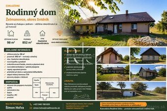 Rodinný dom s pozemkom na PREDAJ, Želmanovce - okr. Svidník