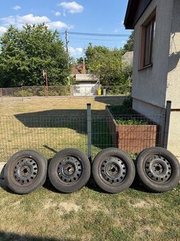 🛞 4× PNEU 205/60 R16 + PLECHOVÉ DISKY 5×108 – 50 €