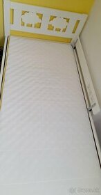 Detska postel Ikea Kritter 160x70cm,biela+matrac a rost - 1
