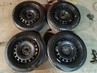 5x112 R16 plechove disky +zimne pneu 205/55 R16