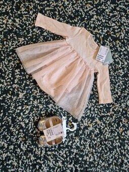 H&M, nove babatkovske saty na krst/sbadbu, velk. 68