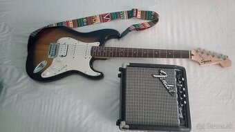 Predám el.gitaru Fender Squier + kombo Fender