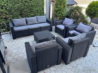 záhradné ratanové sedenie – komplet set