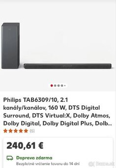 Soundbar Phillips tab 6309