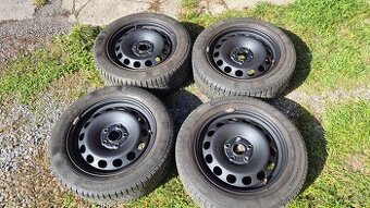 Zimné continental 205/55/16 z diskamy 5x112r16, Škoda, VW