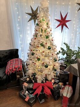 Vianocny stromcek umely biely 180cm