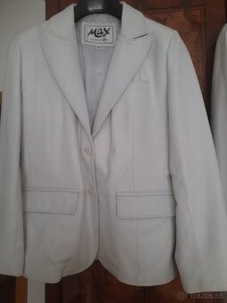 Kozene biele damske sako.