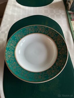 Tanier s tyrkysovo zlatou obrubou