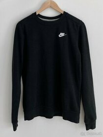 Nike Čierna bavlnená dámska mikina pulóver S 36