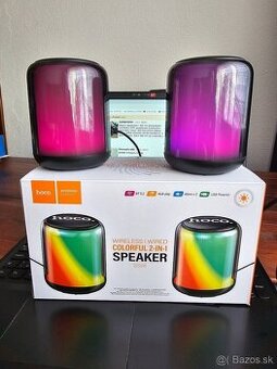 Prenosné reproduktory HOCO BS56 2v1: bezdrôtové a káblové