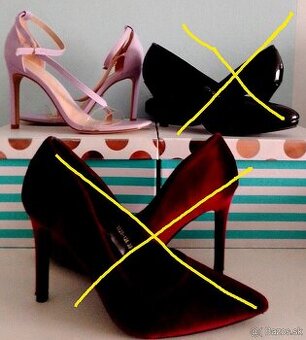 Lodičky a sandále na vysokom podpätku, všetko nové