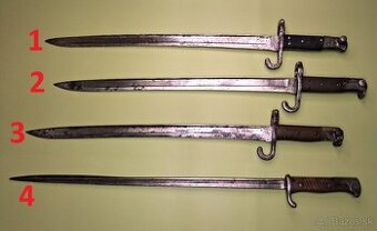 dlhé bodáky bajonety