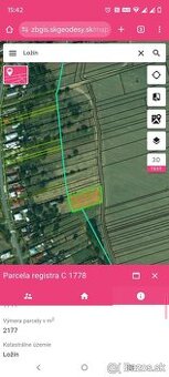 Záhrada Ložín 1,30€/m2