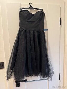 Predám čierne spoločenské šaty 34
