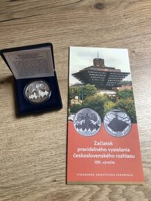 10 EURO, 100. v. vysielania československého rozhlasu, proof