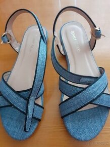 Damske modré sandále
