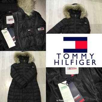 tommy hilfiger original luxusna stylova paperova bunda-kabat