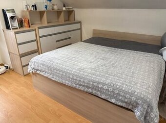 Kompletná spálňová zostava – masívne, kvalitné, robené na mi