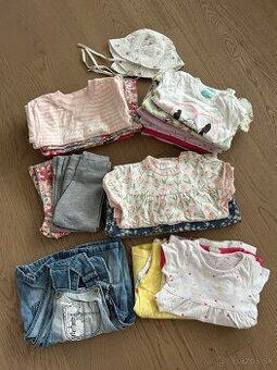 veľký balík letného oblečenia pre dvojičky 74-80