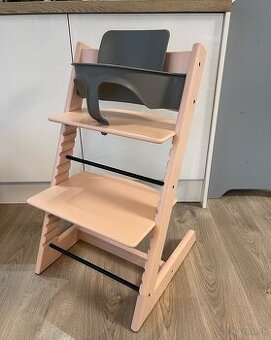 Stokke Tripp Trapp detska rastuca stolicka Serene Pink