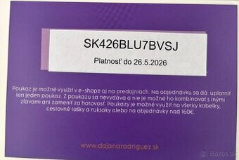Darujem kupóny Dajana Rodriguez