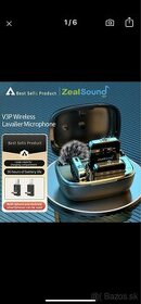 Predám nový bezdrôtový mikrofón 2x ZealSound V3Pro - 1