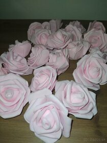 Umelé ružové ružičky 20ks