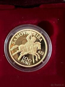 Zlatá 100€ minca SR 2023 - vznik Samovej ríše
