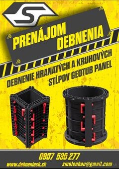Plastove Debnenie patiek stlpov pásov
