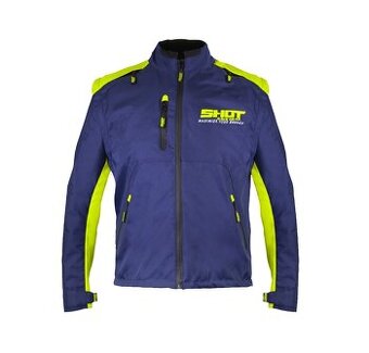 SHOT enduro kvalitná bunda žlto modrá