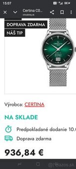 Hodinky Swiss made Certina