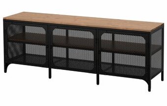 FJÄLLBO Skrinka na TV, čierna, 150x36x54 cm