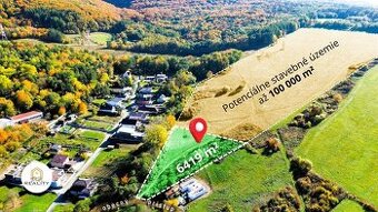 PREDAJ | Pozemok pre 8 RD - Podhradík | 6419 m² | Okamžitá v