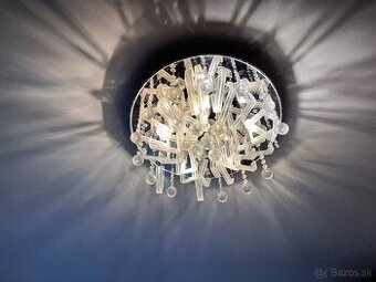 2 kusy sklenená led lampa