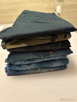 Predám pánske nohavice, rifle 7 kusov