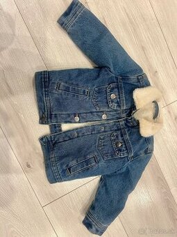 Štýlová rifľová bunda , zateplená