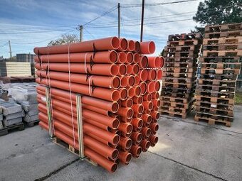 Kanalizačná rúra s hrdlom 110/1m, 2m,3m