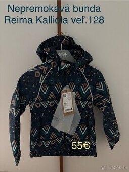Nepremokavá zateplená bunda Reima Kalliola, veľ. 128