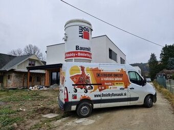 Strojove omietky, stierky